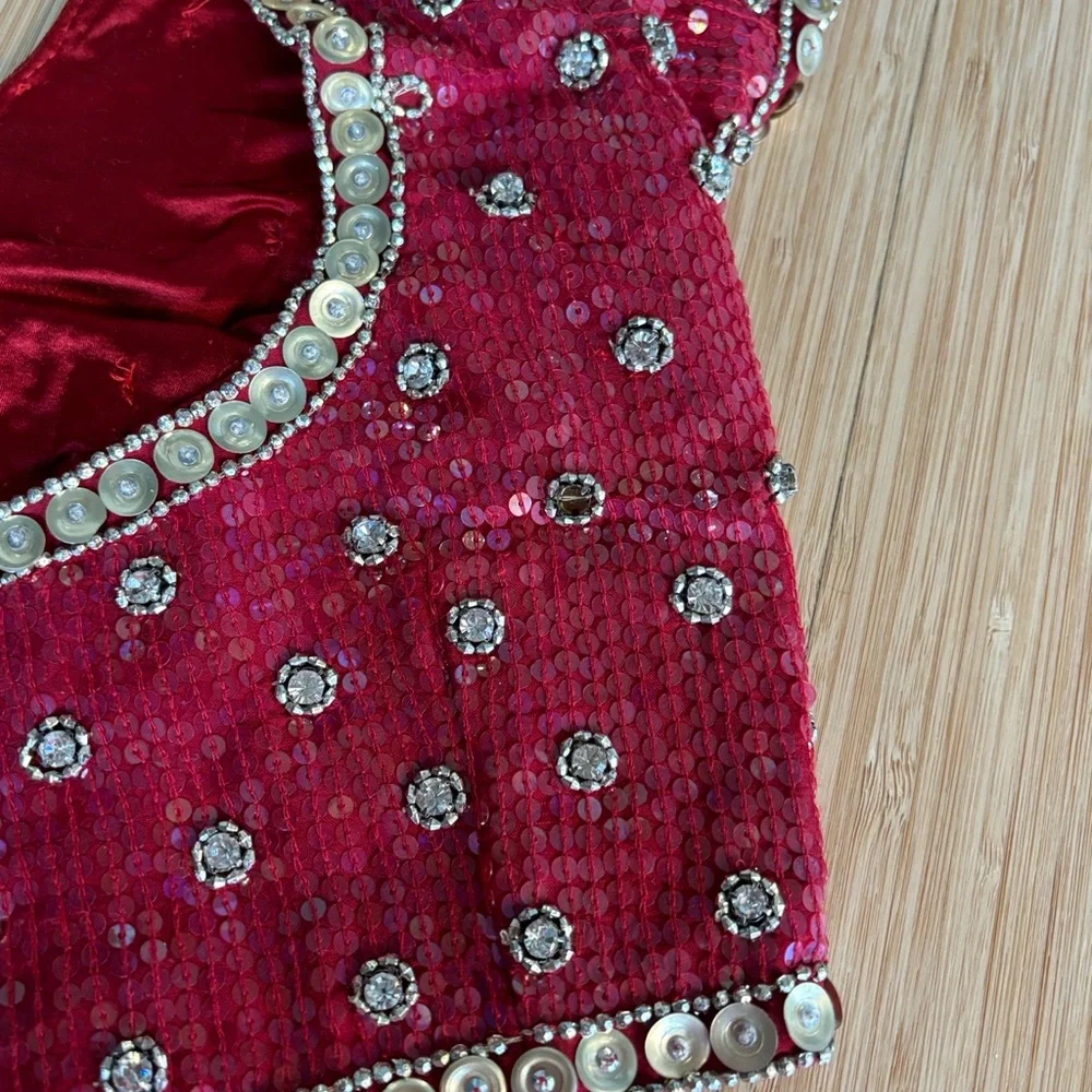 Gyans Elegant Magenta and Gold Embellished Lehenga Set - Picture 16 of 16
